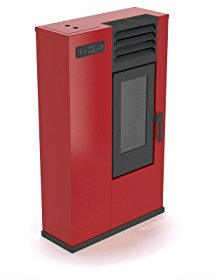 Punto Fuoco Eva CALOR - Stufa a Pellet Susy Potenza Termica 7.5 kW Colore Rosso