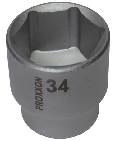 PROXXON 23431 Steckschlüsseleinsatz/Nuss 34mm Antrieb 12,5mm (1/2') Innenvierkant