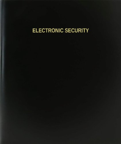 BookFactory Electronic Security Log Book/Journal/Logbook - 120 Page, 8.5''x11'', Black Hardbound (XLog-120-7CS-A-L-Black(Electronic Security Log Book))