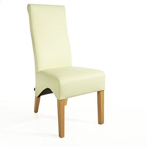 Lederstuhl Lederstühle Regina Weiß Eierschale Eiche Esszimmerstuhl Stuhl Stühle