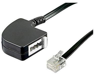Goobay 68591 TAE Adapter, TAE-N-Buchse > RJ11/RJ14-Stecker (6P4C)