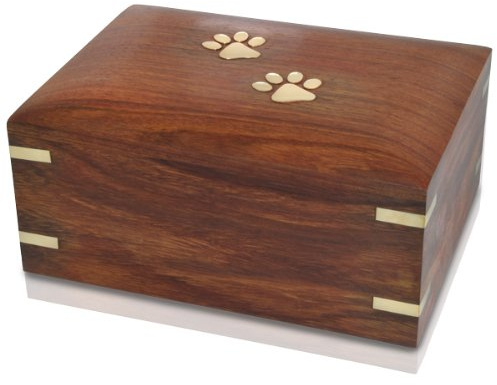Forever Paw Prints trälåda, husdjursurna – enkel