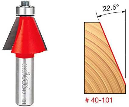 Freud 40-101: 3,8 cm (Durchmesser) Fasen-Bit mit 1,27 cm Schaft