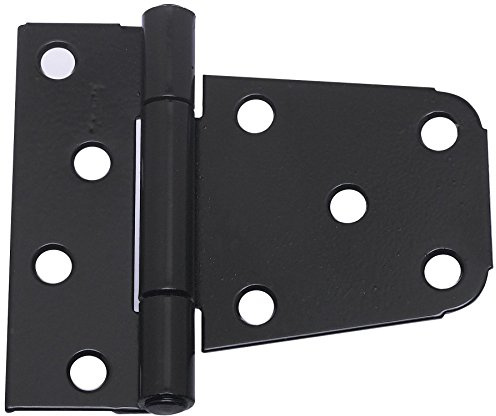 National Hardware N220-129 V287 extra schwere Torscharniere in Schwarz, 2 Stück, 8,9 cm
