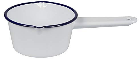 FLACON WHITE ENAMEL MILK PAN 14CM