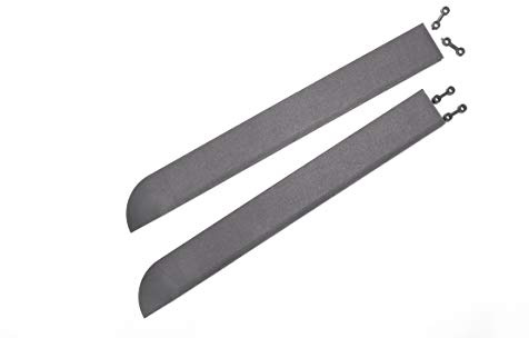 andiamo Eckleiste zur Kunststofffliese Bodenfliese Gartenfliese Länge: 43 cm, Set: 2 Eckleisten, dunkelgrau