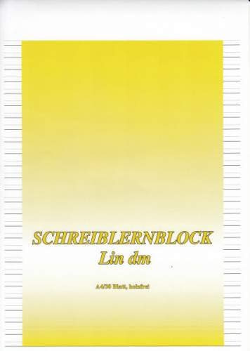 Schreiblernblock A4 Lin.DM