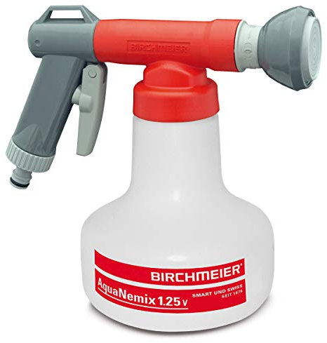 Birchmeier Nematode Applicator AquaNemix 1.25, Red-and-white, Plastic, Modern, 2% Dosage