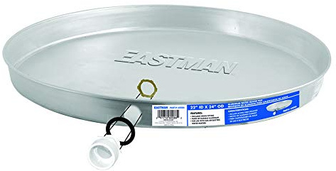 EASTMAN 60086 Bac de vidange en aluminium pour chauffe-eau, 55,9 x 61 cm, argenté