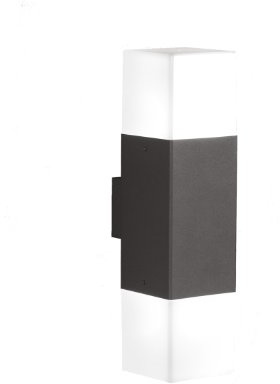 Trio Leuchten LED Außen-Wandleuchte, Aluminiumguss, inklusiv 2 x E14, 4 W, Höhe 33 cm, anthrazit 220060242 |
