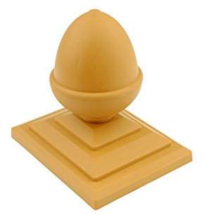 Linic UK Made Acorn Top Fence Finial x 4 & 4 x 3 Fence Post Cap. Rot Proof, UK Made. (GT0066) Free UK Delivery (Gold)