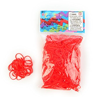 Elastcos Rainbow Loom Rojo Jelly