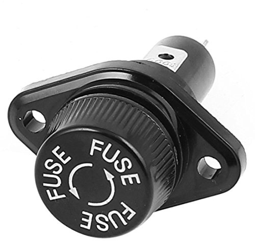 uxcell® AC 600V 30A 2 Terminal Panel Mounting 10 x 38mm Fuse Holder Socket