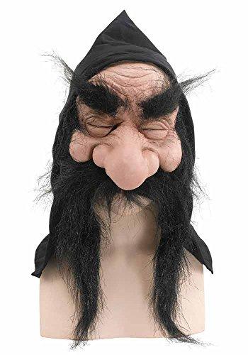 Orlob Zwerg Maske schwarz Einheitsgröße