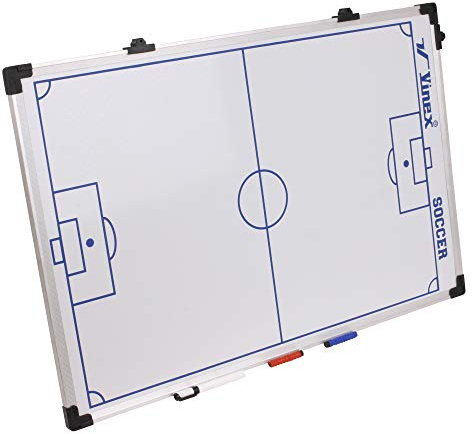 Vinex HAEST Magnetische Taktiktafel für Fußball | Beschreibbar und mit Magneten | 90 x 60 cm | Fußballtraining