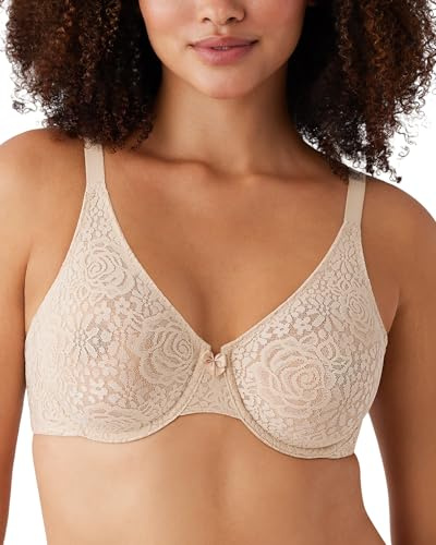Wacoal Women's Halo Underwire Bra Naturally Nude Beige 34C