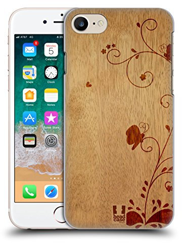 Head Case Designs Remous Art en Bois Coque Dure pour l'arrière Compatible avec Apple iPhone 7/8 / SE 2020 & 2022