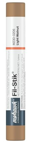 Mohawk Fil-Stik, Wax Putty Stick for Wood Repair, Light Walnut, M230-0206, 1 Count