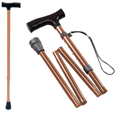 1 canne de marche pliante Tiga-Med - Couleur au choix