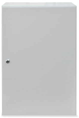 Satix Antennenschrank Stahl mit Montage-Spanplatte, 40 x 60 x 15 cm, QAS4060