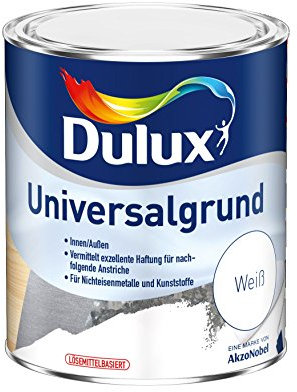 Dulux Universalgrund – So haftet Lack dauerhaft und schön auch auf schwierigen Oberflächen - Weiß, 375 ml