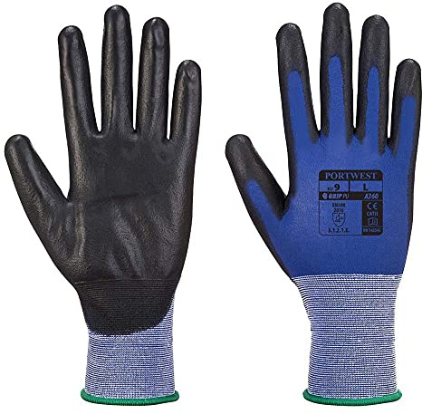 Portwest A360 Lightweight Senti - Flex Glove Blue/Black, Small