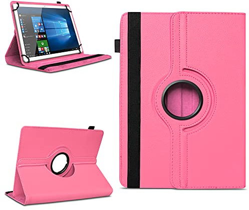 NAUC Robuste Universal Hülle 10 10.1 10.2 10.3 10.4 10.5 10.6 10.8 11 Zoll Tablet Schutzhülle Kunstleder Tasche Standfunktion extra 360° Drehbar