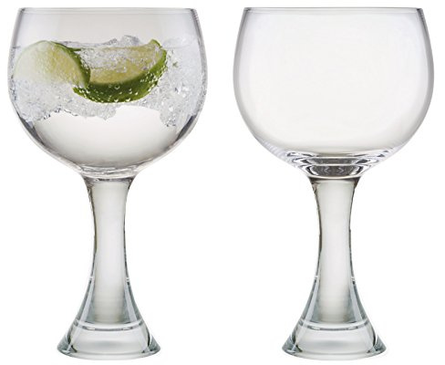 Anton Studio Designs Manhattan Bicchieri da Gin Fatti A Mano per Vino, Cocktail o Acqua - 350 ml - Trasparente - Set di 2 Eleganti Bicchieri da Cocktail