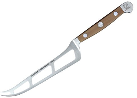 Güde Solingen - Weichkäsemesser Käsemesser geschmiedet, 15 cm, Birnenholz, ALPHA BIRNE, Doppelkropf, Handmade Germany