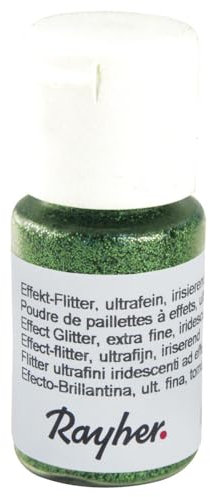 Rayher 39421420 Effekt-Flitter, ultrafein, irisierend, PET, Fläschchen