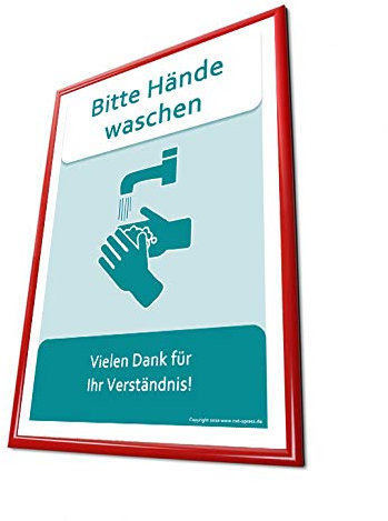 Klapprahmen rot A3 25mm Wechselrahmen Plakatrahmen Alu Klapprahmen A3 rot