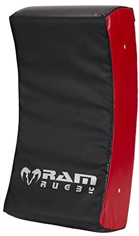 Ram Rugby Curve Hit Shield - Contact Pad - Tackle Shield – Club Quality - Industrial-Grade Water-Resistant PVC - UK Made for Durability - Suitable for all age