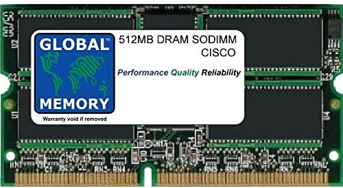 512MB DRAM SODIMM Memoria RAM para Cisco 12000 Series ROUTERS GSR LÍNEA DE Tarjeta 4 (MEM-LC4-512)