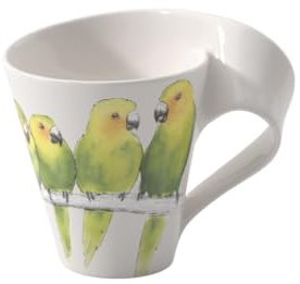 Villeroy & Boch - NewWave Caffé Henkelbecher 240 ml Bunt, Spülmaschinenfest, Mikrowellensicher, Kaffeetasse, Kaffeebecher, Große Tasse, Geschirr, Premium Porzellan