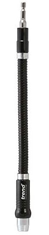 Trend Snappy Flexible Magnetic Driver, 300mm Long with Quick Release Drill System, Max Drill Bit Diameter 10mm, SNAP/FMD/1, Silver