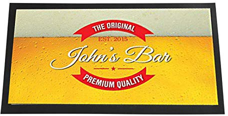 Personalizable negro Bar barra de cerveza fondo alfombrilla de camino a casa Bar contador