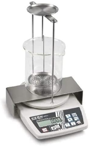 KERN Schulwaage EMB 2000-2V(Wägebereich: 2000 g, Ablesbarkeit: 0,01 g, grafikunterstütztes Bedienfeld, Dichtebestimmungsmodus, besonders flach gebaut)