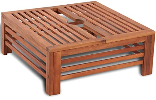 vidaXL Base Porta Ombrellone in Legno Supporto Rivestito Parasole da Giardino