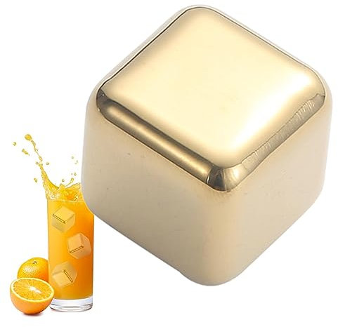 Pietre di ghiaccio per bevande, Cubi di whisky riutilizzabili riutilizzabili e inodori - Pietre di raffreddamento in acciaio inossidabile per bevande Liquori di vodka per whisky vino non fisso,
