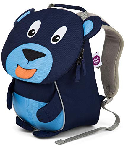 Affenzahn Kleiner Freund Kindergarten-Rucksack für 1-3 Jährige Ergonomisch Reflektierend Ziehzunge mit Namensschild