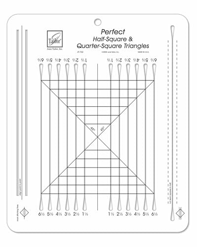 June Tailor Half-Square & Quarter-Square Triangles Ruler
