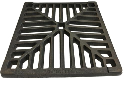 10 254mm Square Cast Iron Gully Grid 13mm Thick Heavy Duty Drain Cover | Compatible with a wide range of cast iron and concrete gully pots