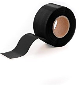 BlitzTape Rolle SCHWARZ 10m x 50mm OVERSIZE - Klebeband, Isolierband, Dichtungsband, Reparaturband, selbstverschweißendes Silikonband - auch unter Wasser einsetzbar