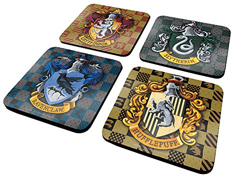 Harry Potter boucliers sous-Verres – 4 pièces