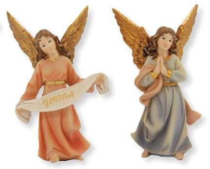 Unbekannt Krippenfiguren Engel stehend, 2tlg. Set geeignet für 9cm Figuren