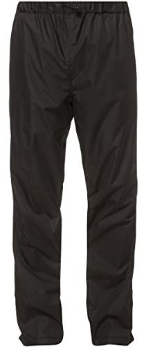 VAUDE Regenhose Herren Fluid Pants II - Wasserdichte, atmungsaktive Multifunktionshose für Radfahren, Wandern, Outdoor, Eco Finish, PFC-frei, reflektierende Details, verstellbare Beinweite