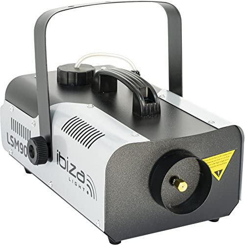 Ibiza - LSM900W - Macchina della nebbia da 900W con telecomando - Nero e grigio