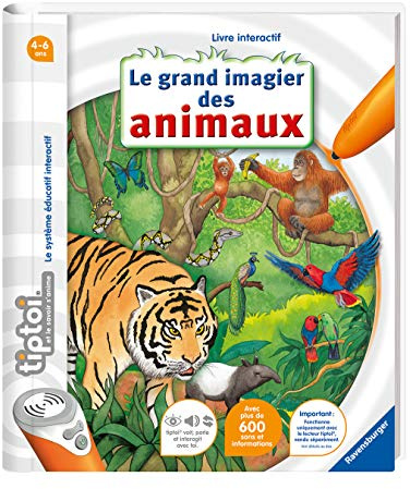 Ravensburger - Livre interactif tiptoi - Le grand imagier des animaux - Jeux électroniques éducatifs sans écran et en français - A partir de 4 ans - 00648