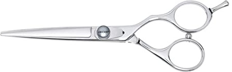 Cricket S2 Elite Series Shears 600 Professional Hair Cutting Scissors - 6-Inch Barber & Stylist Hair Scissors with Convex Edge Blades, Durable Swedish Steel, Leaf Spring Tension, Hand-Polished Finish