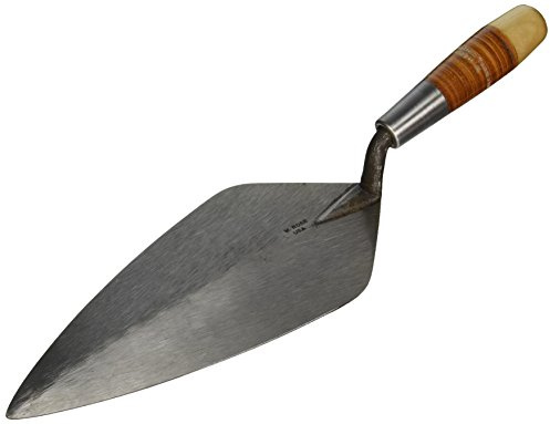 Kraft Tool Co. W. Rose RO316-12 12 Narrow London Brick Trowel with Leather Handle